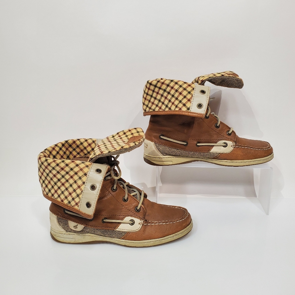 Sperry Top Sider Ladyfish Fold Down Leather Boots